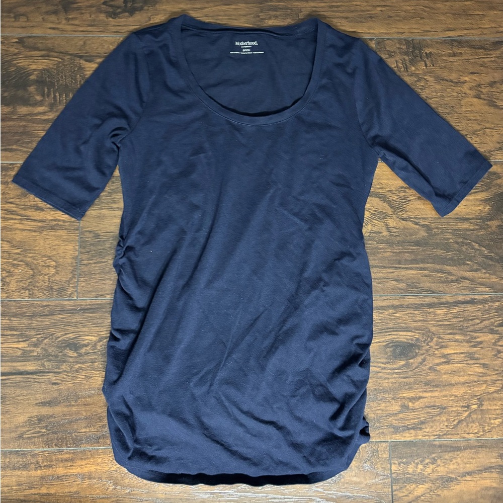 Motherhood Small Navy Blue Maternity Shirt
